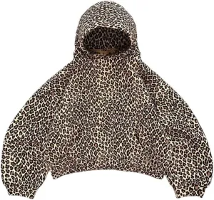 Womens Camo Sweatshirt Oversized Leopard Print Hoodie 2000s Pullover Sweatshirt Hooded Y2k Graphic Hoodies