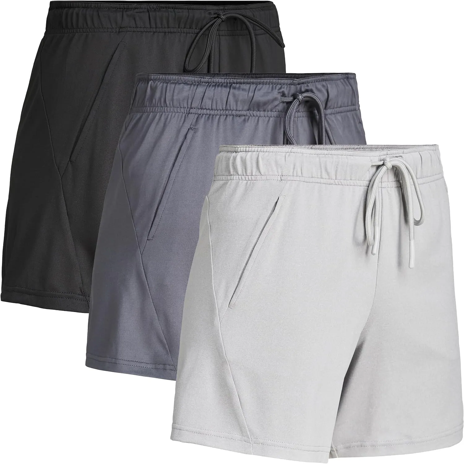 Womens Dry Fit Athletic Running Shorts 3 Pack Women's Workout Gym Short's, Casual Lounge Beach Short for Women