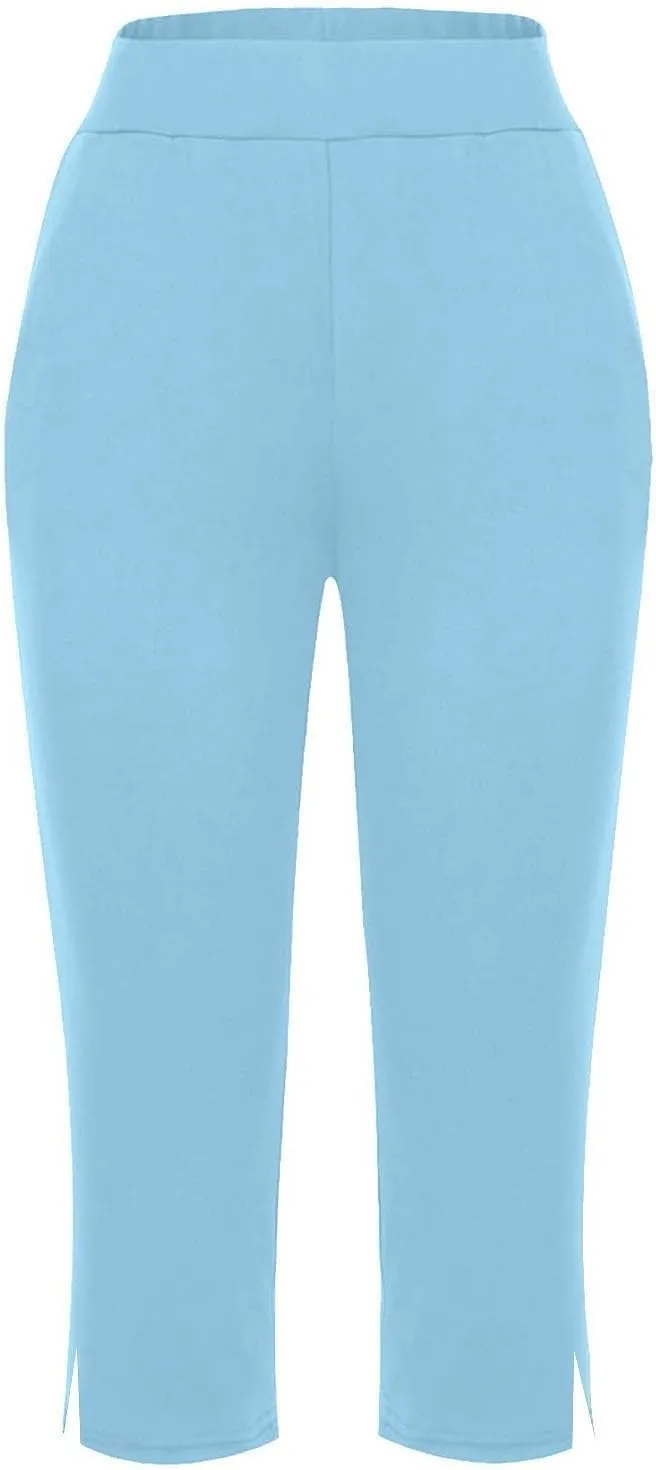 Womens Legging Workout Yoga | High Waist Split Hem Shorts Casual Workout Gym Yoga Pants