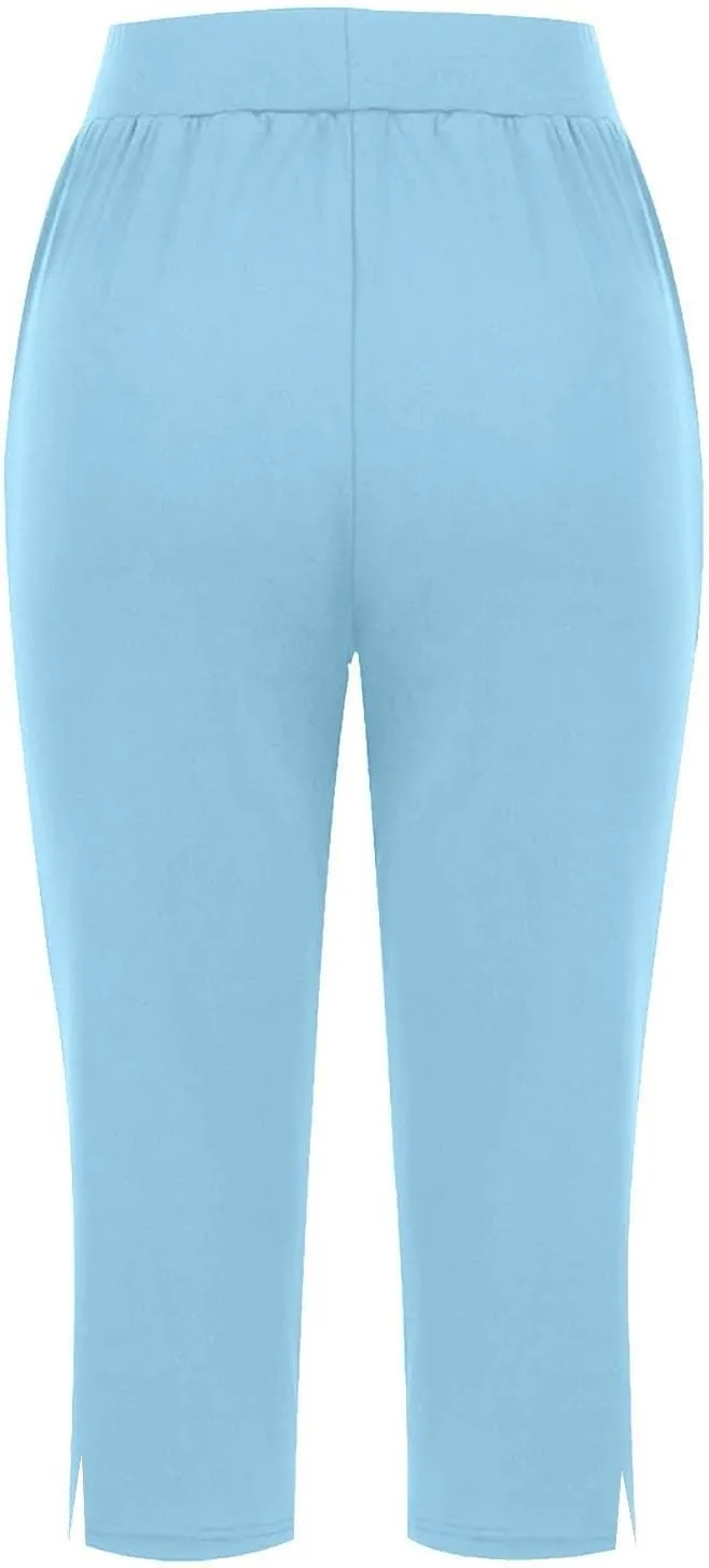 Womens Legging Workout Yoga | High Waist Split Hem Shorts Casual Workout Gym Yoga Pants