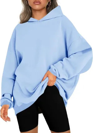 Women's Oversized Hoodies Sweatshirts Fleece Hooded Pullover Cute Sweaters Casual Comfy Fall Baggy Y2K Fashion Tops