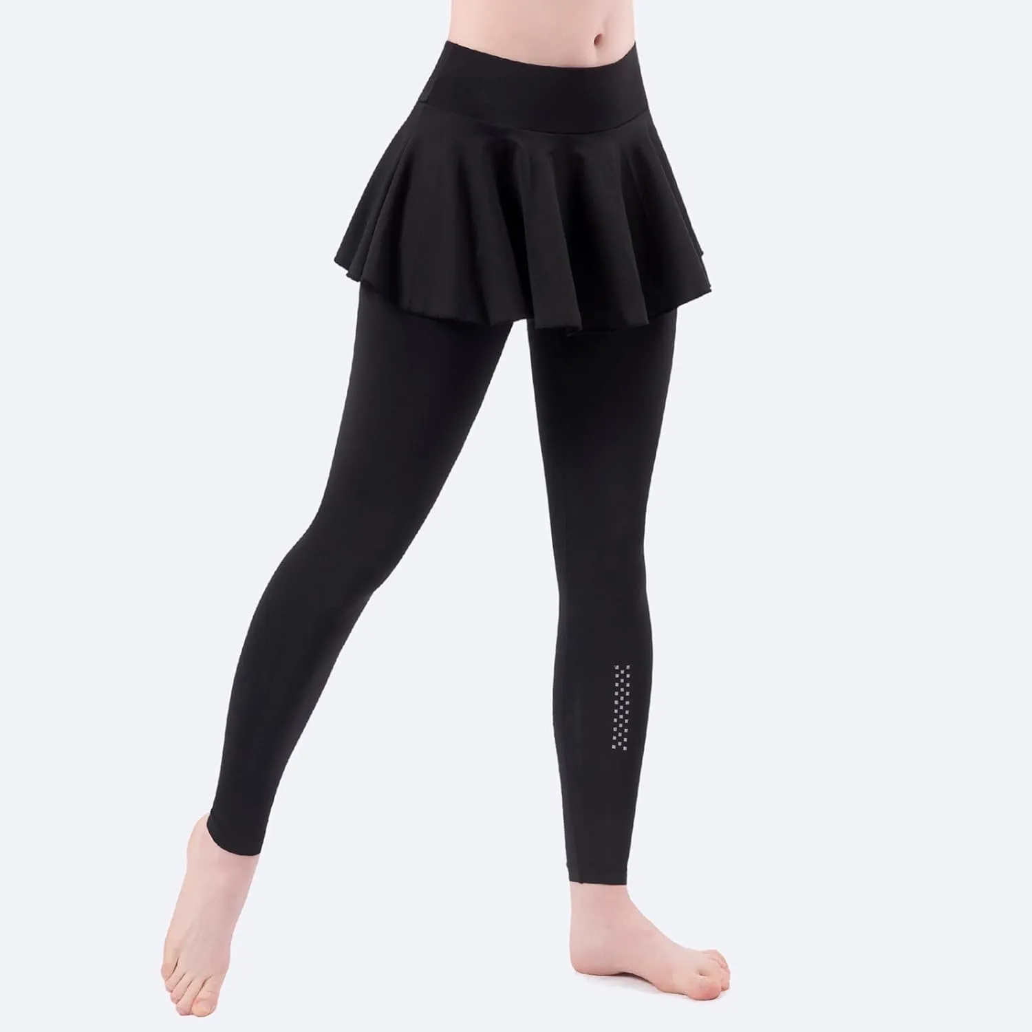 Women's Skirted Leggings Capri Skirt with Pockets Yoga Active Tights Pants Golf Tennis Workout Skort
