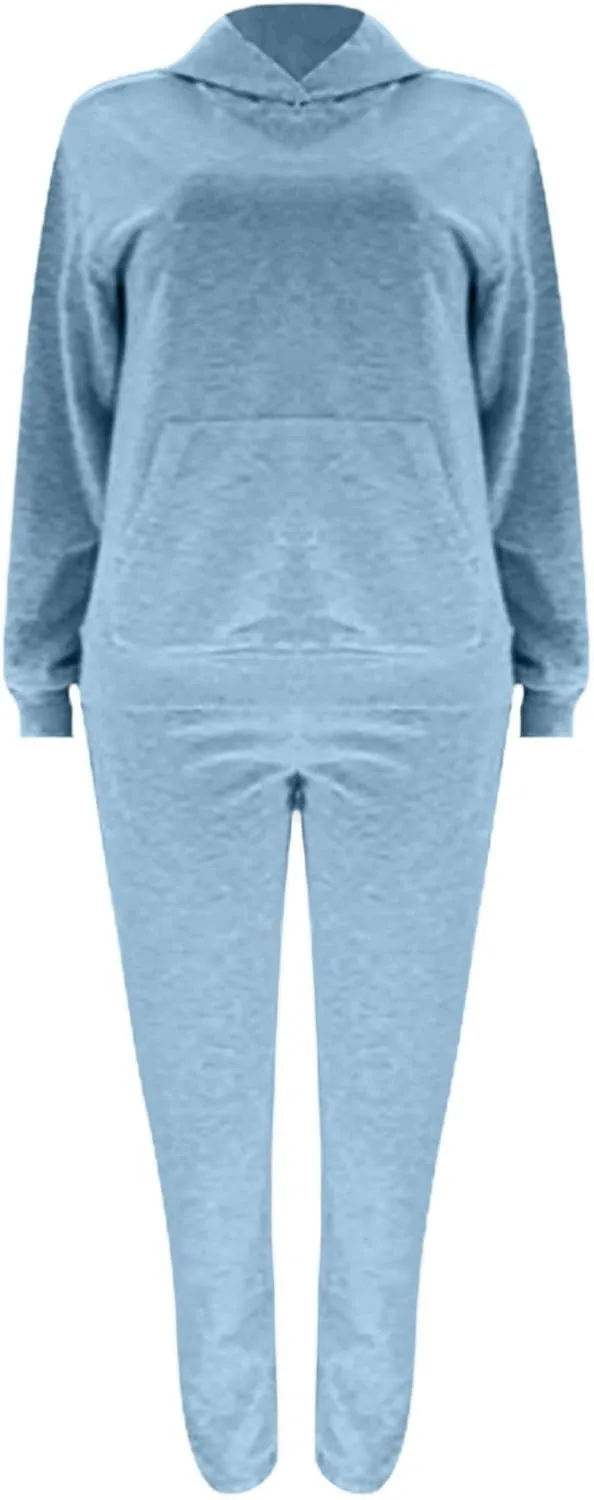 Womens Sweatsuits 2 Piece Set Sweatsuits Pullover Fleece Sweatshirt Jogger Pants Lounge Set Two Piece Jogging Suits
