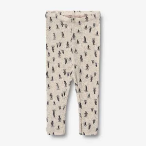 Wool Leggings | Baby - penguins on ice