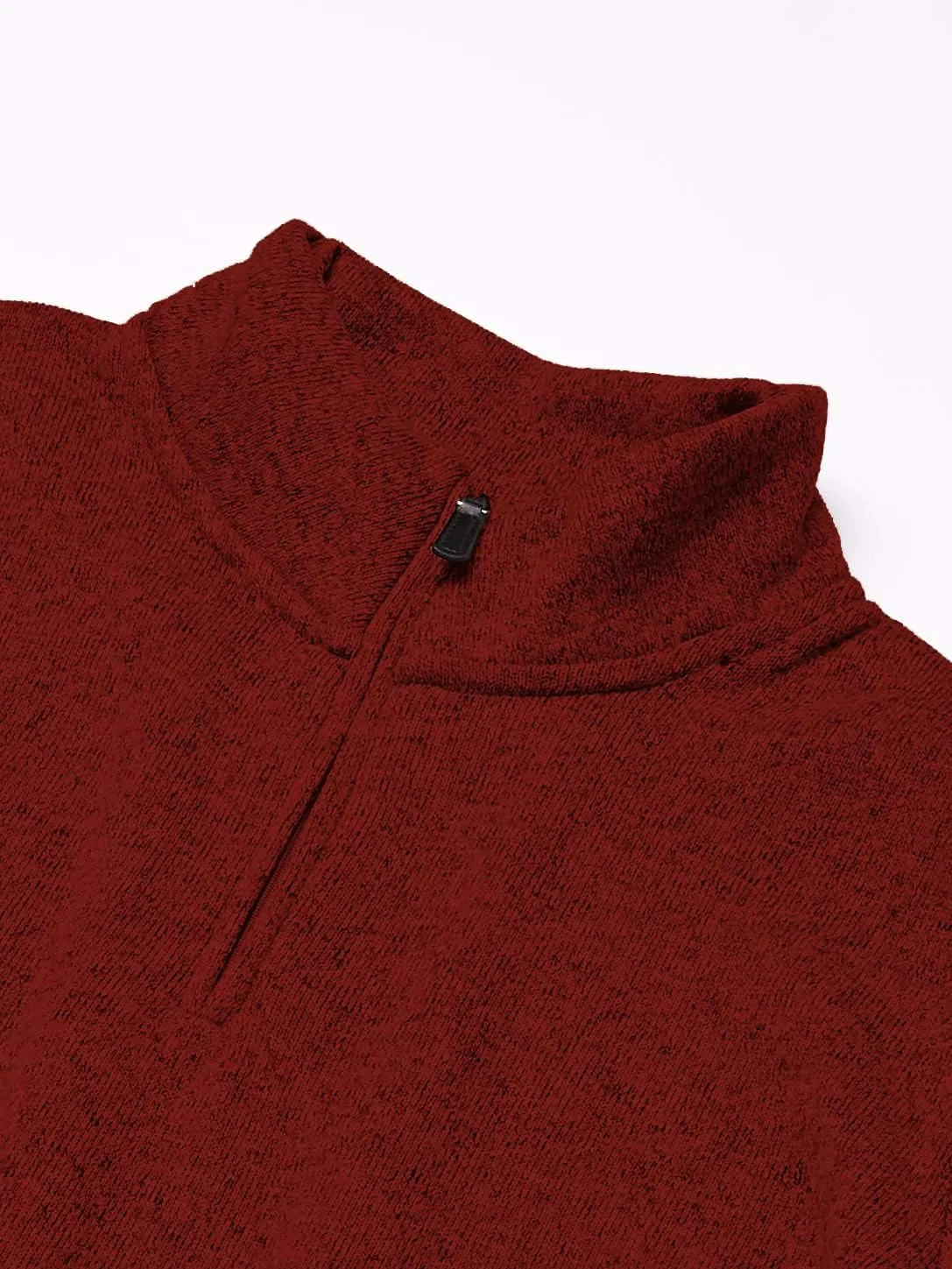 Wrangler Authentics Men's Long Sleeve Fleece Quarter-Zip Sweater