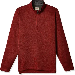 Wrangler Authentics Men's Long Sleeve Fleece Quarter-Zip Sweater
