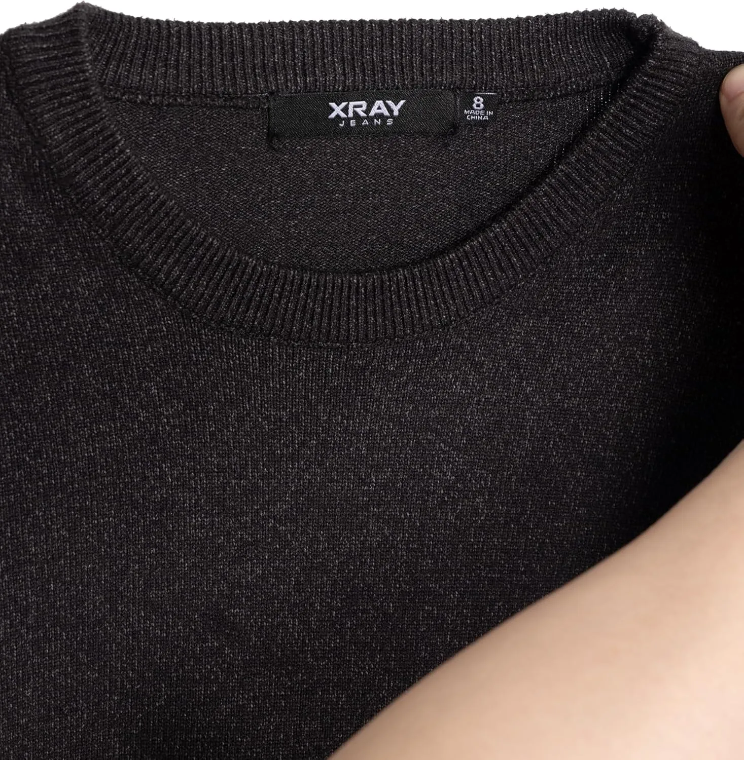 X RAY Boys Crewneck Sweater (XS - XXL), School Uniform Big Boys' & Little Kids Youth Crew Neck Long Sleeve Pullover