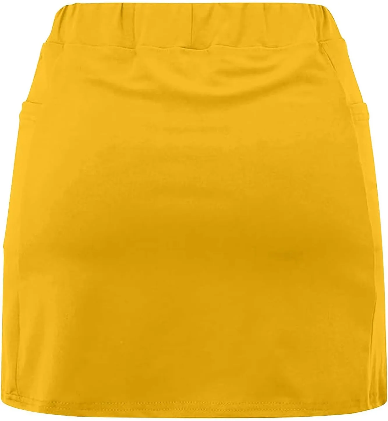 Zkuisw Shorts for Women 2024 Fashion Mid-Waist Stretch Yoga Athletic Skirt Pants Casual Solid Sports Shorts Leggings Skorts